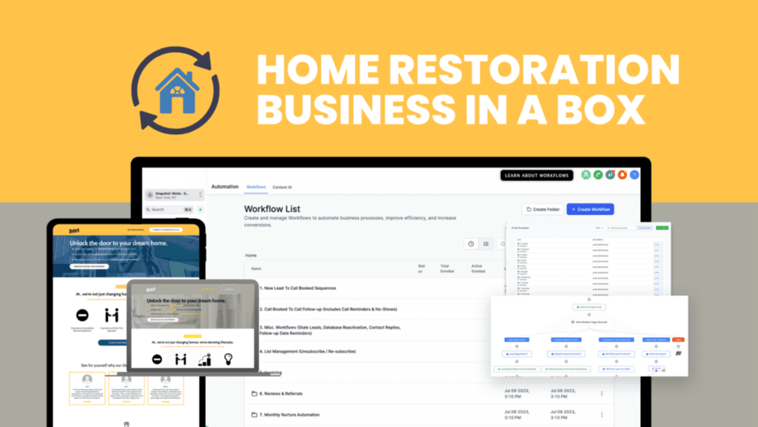EPIC Home Restoration Snapshot