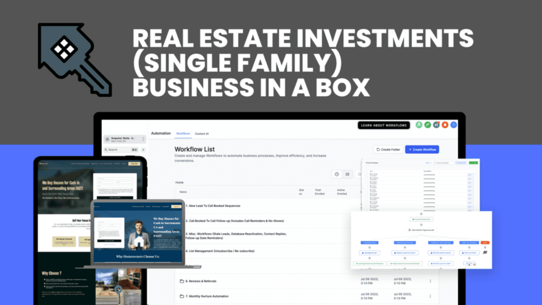 EPIC Real Estate Investing (Single Family) Snapshot
