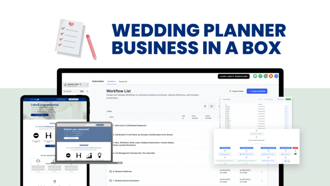 EPIC Wedding Planner Snapshot